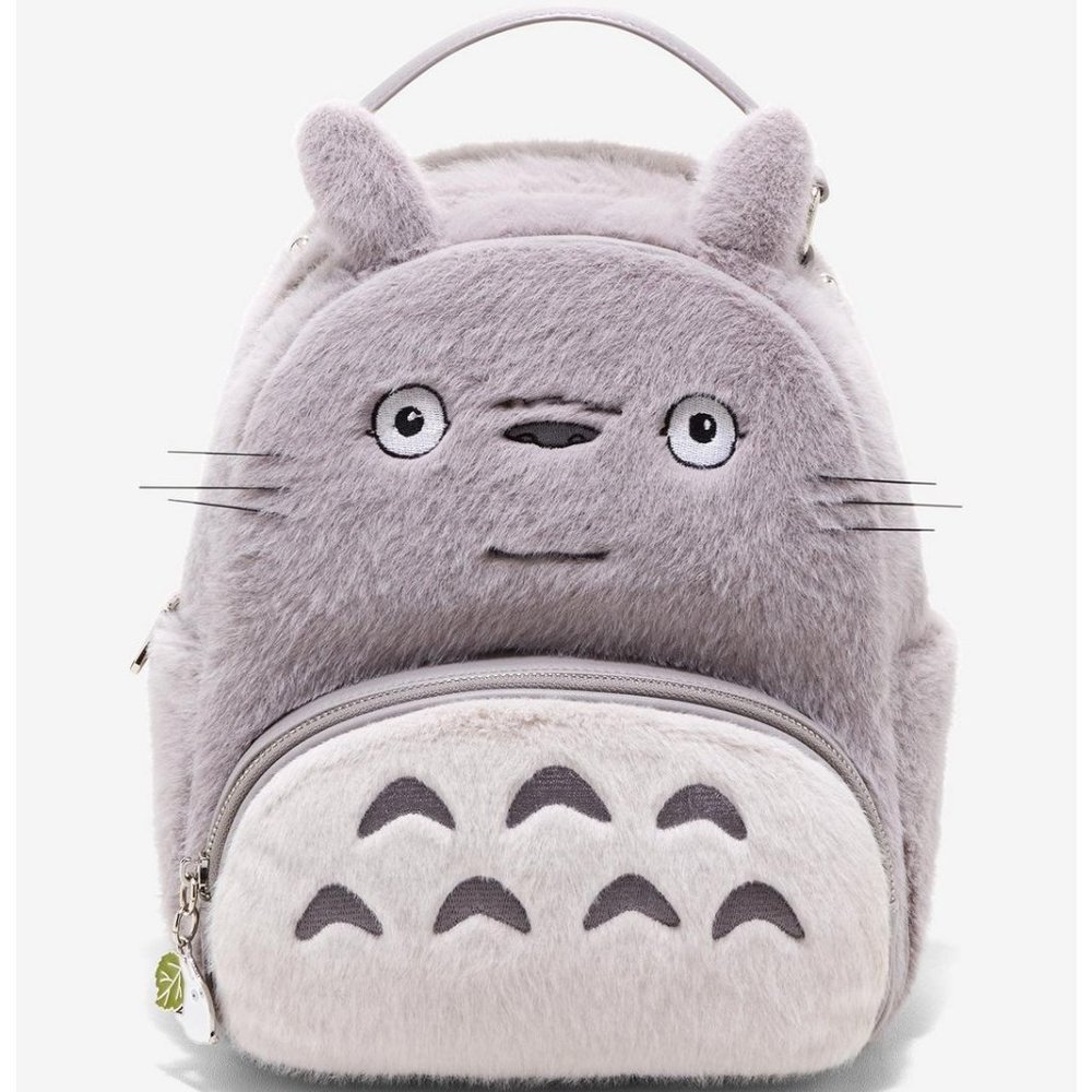 Studio Ghibli My Neighbor Totoro Smiling Figural Mini Backpack New With Tags